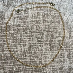 Elegant Gold-Tone Twisted Necklace